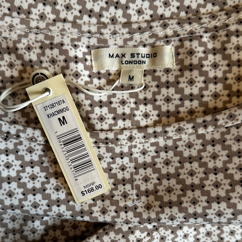 NWT Max Studio Matching Set Geometric Pattern - Picture 3 of 3